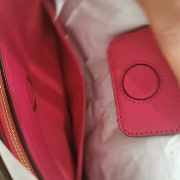 NWT  coach turnlock carry all crossgrain leather - Picture 9 of 13